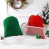 Christmas Eve Bag High-Quality Candy Bags Christmas Gift Bag Classic Red Velvet Santa Bag For Decorative Storage Christmas Eve