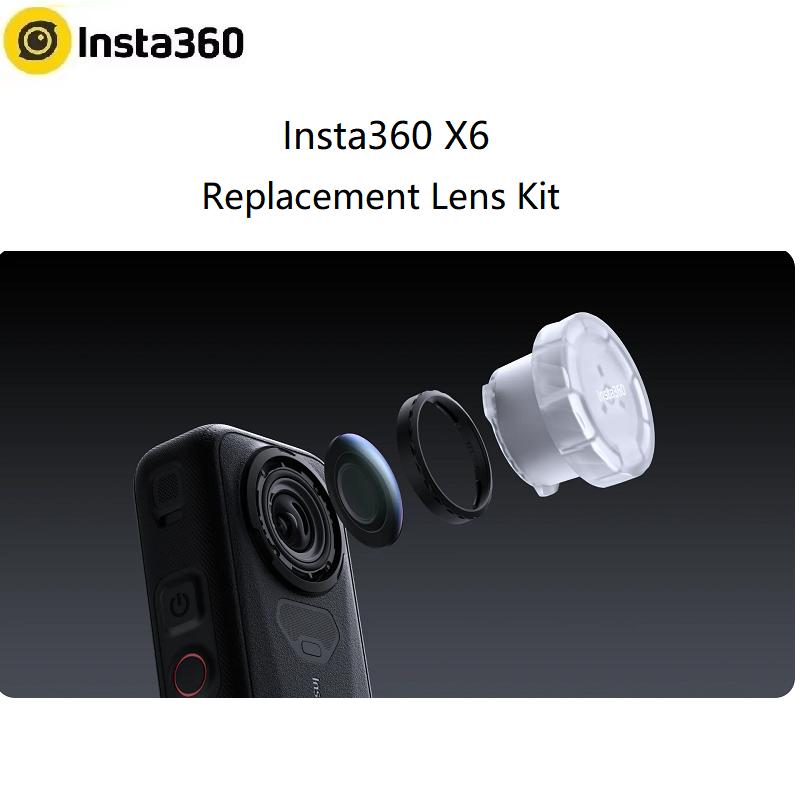 Insta360 X6 Replacement Lens Kit Simple to Install Every Tool Included For Insta360 X6 Original Camera Accessories