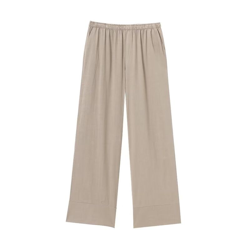 Zbzr Spring New Women Clothes Western Style Texture Double Placket Kimono Outerwear Trousers 5427743 5427431