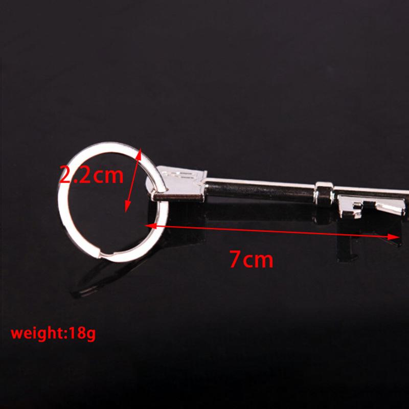 Portable Key Shape Bottle Opener Keyring Keychain Metal Beer Opener Party Tool