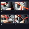 40pcs Winter Emergency Tire Chains Cable Zip Tie  Design Anti-Slip and Wear-Resistant Tire Chains Winter Traction Tire Belt
