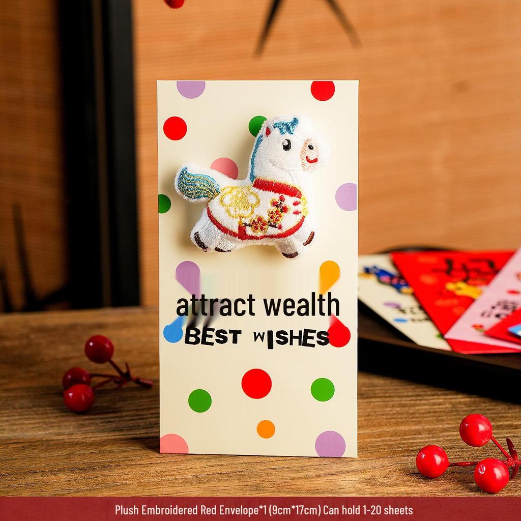 2026 Year of the Horse Cartoon Red Envelopes: Festive Lucky Money Envelopes for Kids - Perfect for Spring Festival Visits