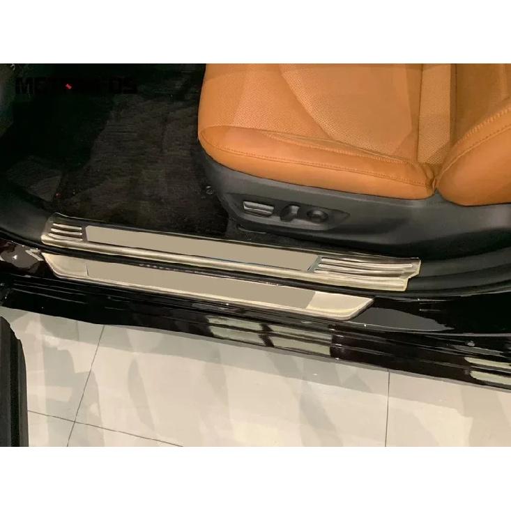 For Toyota Avalon 2018-  2024 Inner Exterior Door Sill Plate Scuff Guard Plate Welcome Pedal Entry Guard Accessories