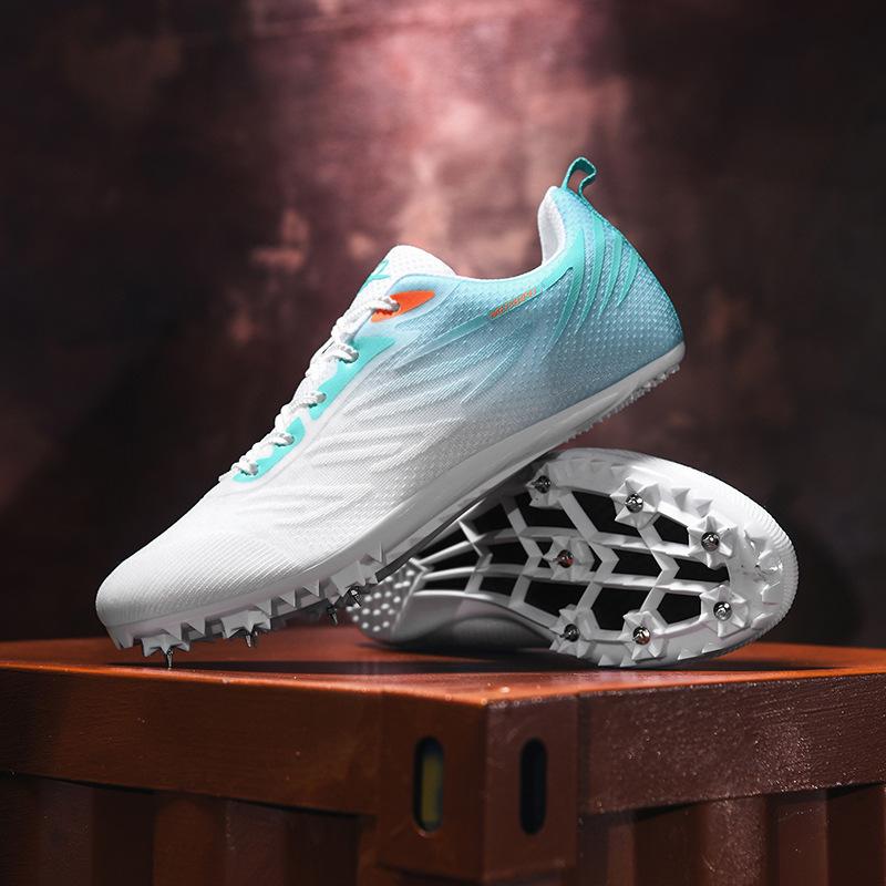 

New track shoes training running shoes breathable youth running track shoes training student sports nails 34