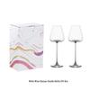 Set di Bicchieri da Vino Rosso Crystal Burgundy a Gambo Alto con Scatola Regalo