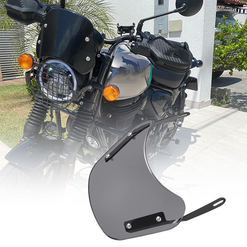 Universal 6.5-9.45 Inch Adjustable Motorcycle Headlight Windscreen Wind Deflector For Harley Honda Yamaha Accessories