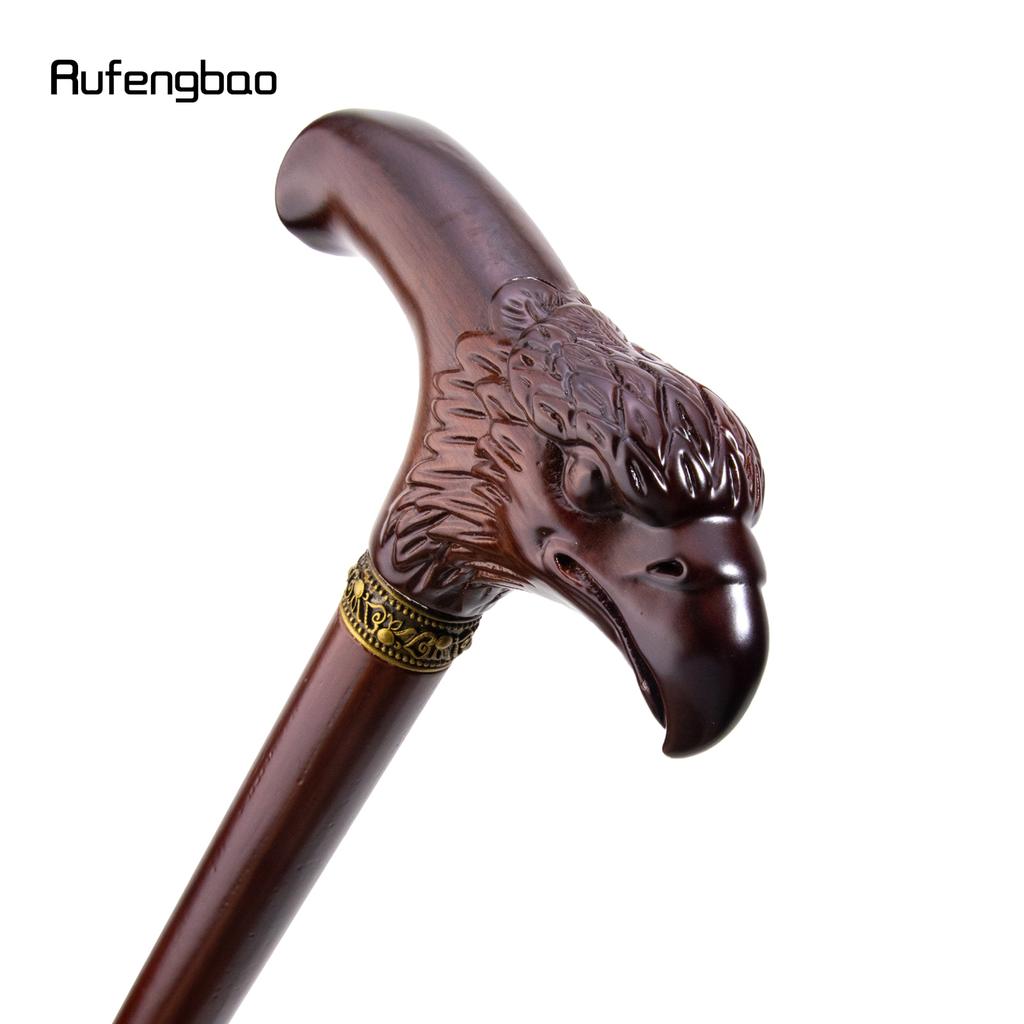 Brown Eagle Wooden Fashion Walking Stick Wood Decorative Stick Cane Halloween for Cosplay and Parties, for Cosplay & Party 93cm