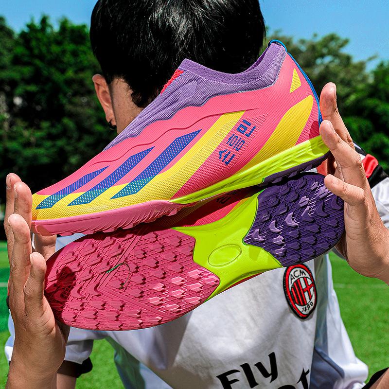 Lace-free Soccer Shoes Boys and Girls Students Children TF Shattered Nails AG Long Nails Youth Adult Training