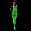 Sex underwear large size luminous flirting net clothes can be torn sexy hollow light one-piece socks open crotch fishing net socks