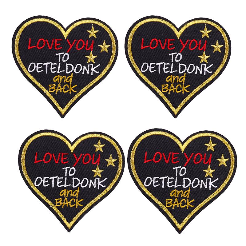 10pcs Wholesale Netherland Carnival Oeteldonk Emblem Patch Embroidered Patches For Clothes Iron On Patches For Clothing Sew 