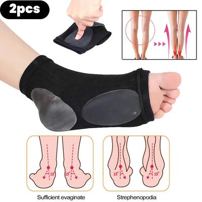 2'si 1 Arada Kemer Destek Kolları Plantar Fasyait Topuk Dikenleri Ayak Bakımı Düz Tabanlar Yorgunluğu Giderme Kol Çorapları Ortez Tabanlıklar Pedler