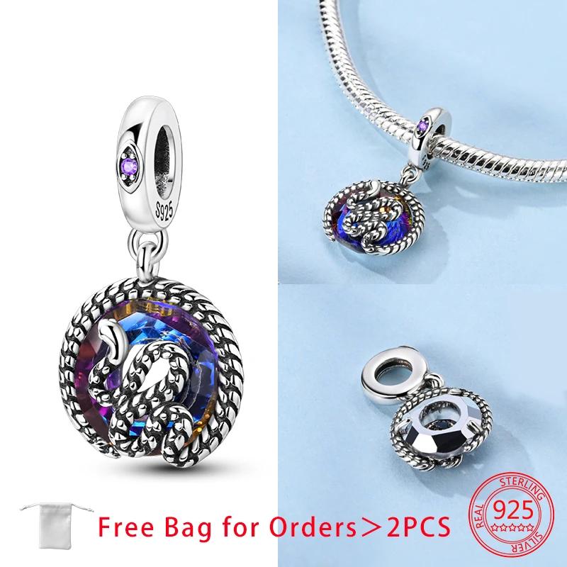 Exquisite Elegant Copper Snake Charms Beads Fit Bracelet Necklace Accessories Bead Jewelry Making Fine Jewelry Gift