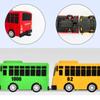 Kinder mini bunte kleine bus schule bus können öffnen die tür schiebe zurück kunststoff spielzeug bus kinder auto spielzeug
