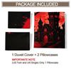 Castle Bat Digital Print Duvet Cover Set No Filler Comforter Cover Bedding Set Halloween Gothic Horror Bedroom Decor