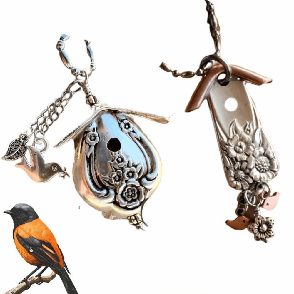 Handmade Birdhouse Necklace Vintage Charm Necklace 3D Birdhouse Pendant  Jewelry Accessories