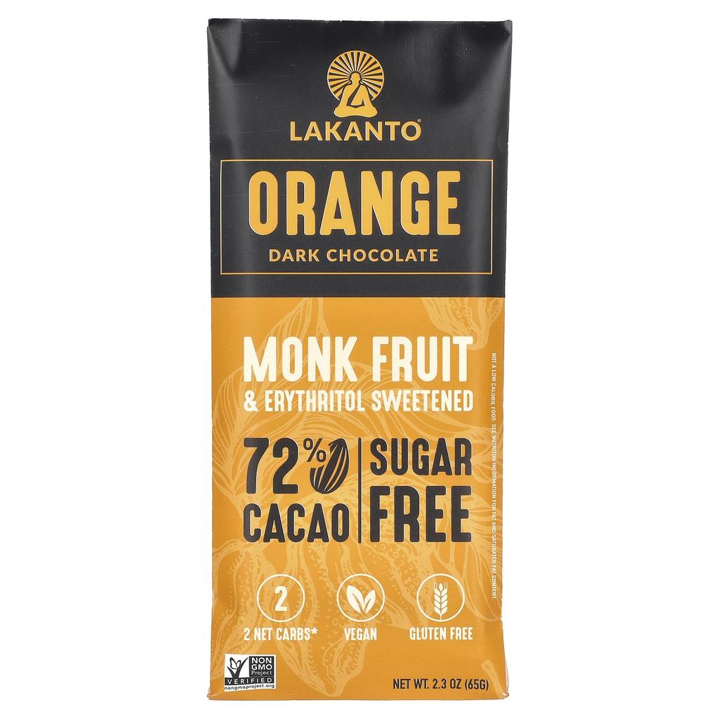 Lakanto Orange Dark Chocolate, 2.3 Oz (65 G)
