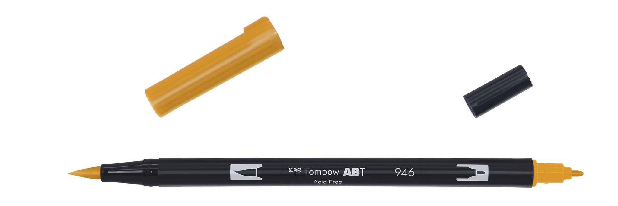 Tombow Graphic Marker Dual Brush Pen ABT 946 Water-Based AB-T946 золотой