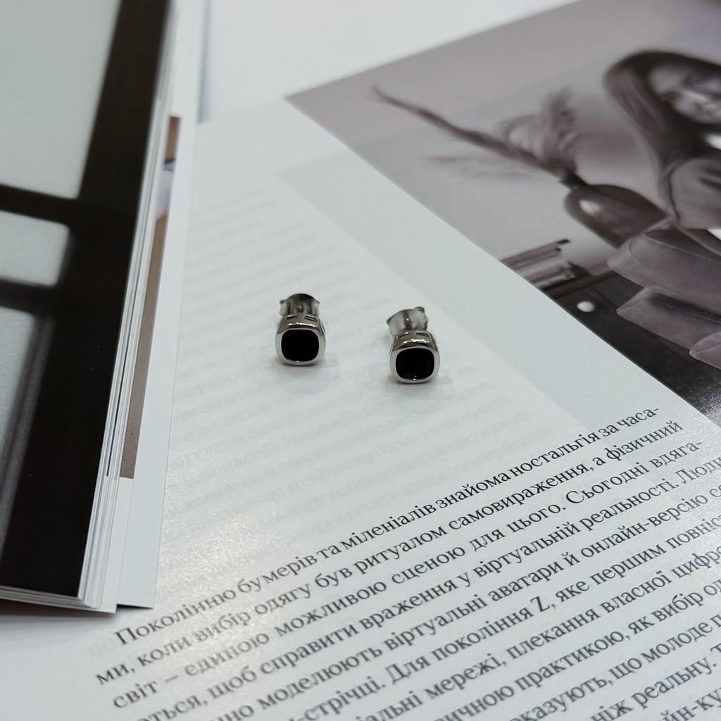 Серебряные серьги с фианитами (2172956)