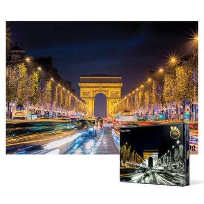 Splendid Night View of the Arc De Triomphe and Champs Elysees In Paris [Light] - 1000 Piece Jigsaw Puzzle, Popular Korean Puzzle