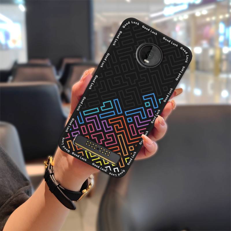 Cover TPU Phone Case For MOTO Z4 Play Fashion Design Anti-dust Cartoon Silicone Dirt-resistant Waterproof Full wrap Cute