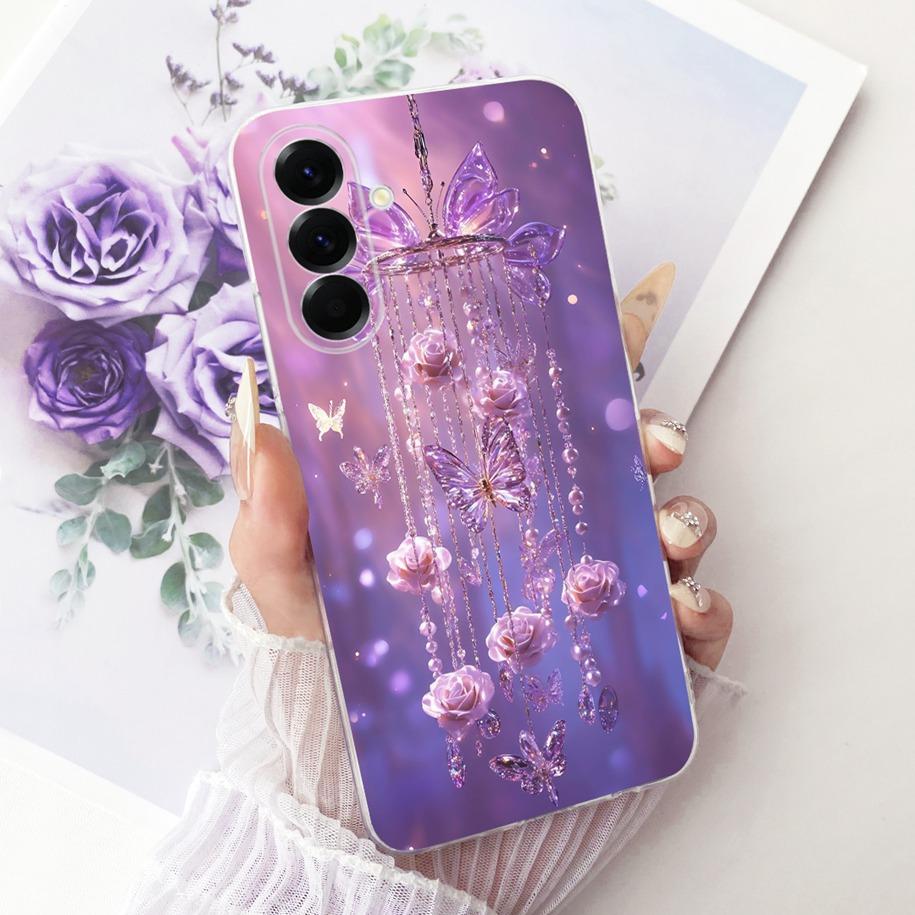 Case For Samsung Galaxy A37 5G Cover SM-A376B Popular Flower Soft Slim Silicone Cover For Samsung A57 A17 2025 A576B A176B Funda