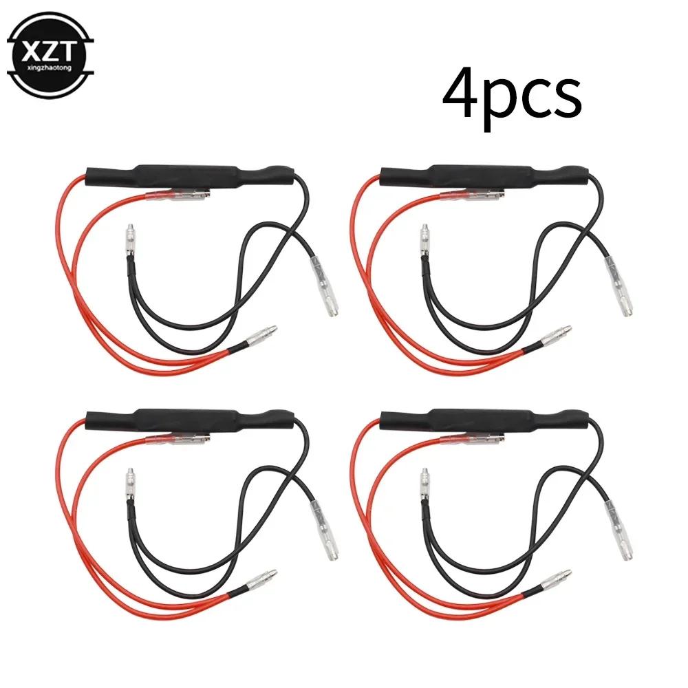 2/4pcs Motorcycle LED Turn Signal Decoder, Signal Light Anti Flash Elimination Fault Resistor Decoder 10W10 Ohms 2025 New