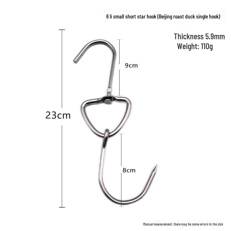 Stainless Steel Meat Hanging Hook for Beef, Char Siu, and Mutton - Slaughterhouse Grade