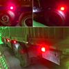 Red 7 LED Round Side Marker Indicator Clearance Light Car Truck Trailer