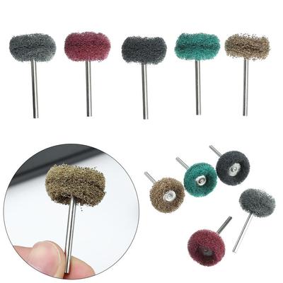 Abrasive Grinding Accessories with 3mm Shank Nylon Buffing Drill Abrasive Brush Polishing Wheel