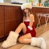 Women's Sexy New Year Christmas Vibe Sense One Shoulder Wrap Dress