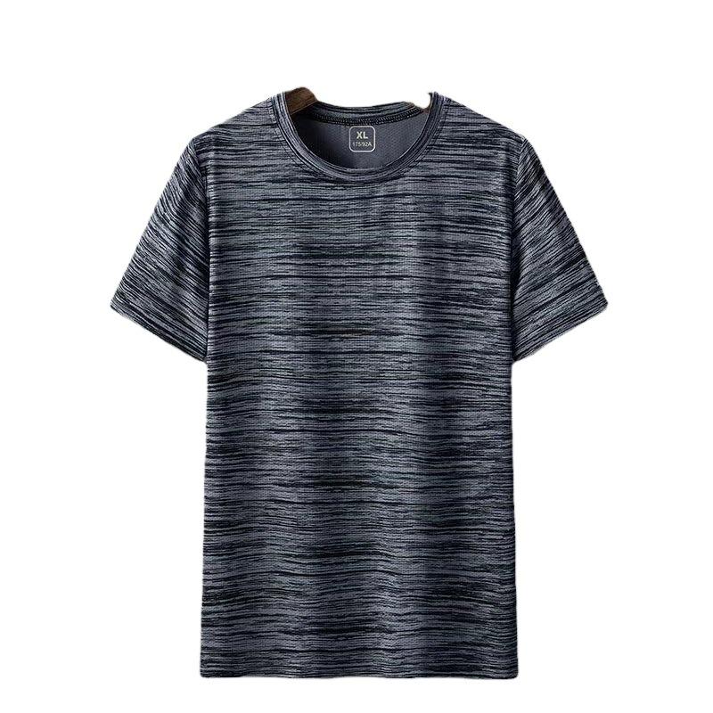 Men's Quick-Dry Breathable Ice Silk Short-Sleeve Fitness T-Shirt