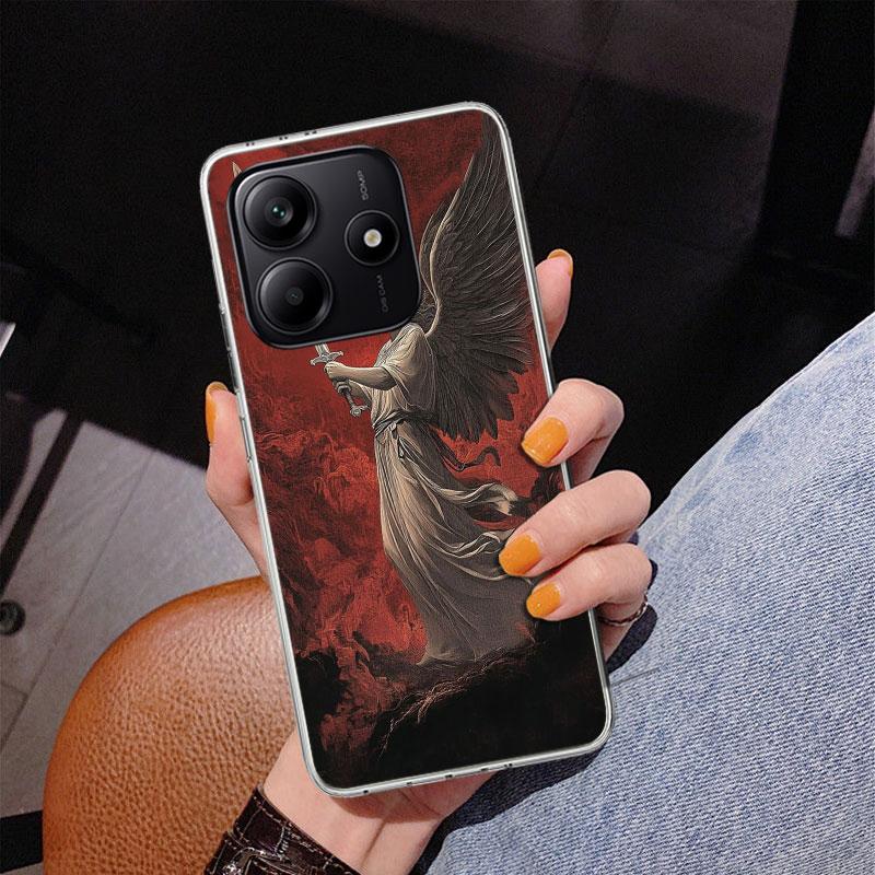 Archangel Michael Phone Case For Xiaomi Redmi Note 15 14 13 12S 12 11 Pro Plus 14S 11S 11E 10 10S 11T 5G Personalized Cover Redm