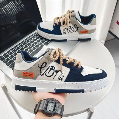Men's Casual Platform Sneakers Lace Up Fashion Skateboard Shoes For Daily Wear