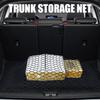 Elastic Trunk Cargo Net Cargo Storage Net for Car Trunks Double Layer Mesh Pocket with Screws and Hook for Small Item Control On the Road