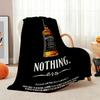 Classic Jack Daniel'S Tennessee Whiskey Flannel Printed Blanket Thick Warm Throw Blanket For Living Room Kids Room Party Decor Holiday Gift