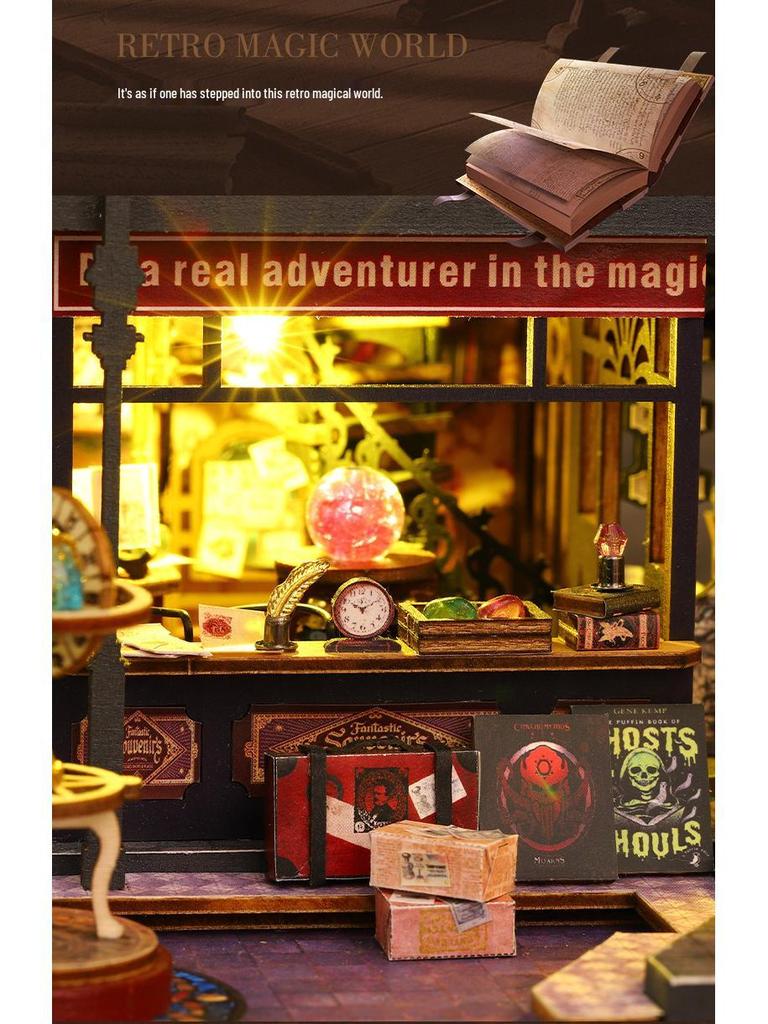 Jiate DIY Holo Magic City ES012: Hand-Assembled Villa Castle Model Toy Ornament Gift