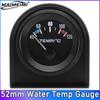 52mm Fuel Level Gauge 12V White LED Black Rim Universal Car Automotive Oil Level  Meter 240-33ohm Oil Press Water Temp Gauge