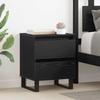 Nightstand Black Oak Look 40 x 35 x 50 cm Wood Based Panel