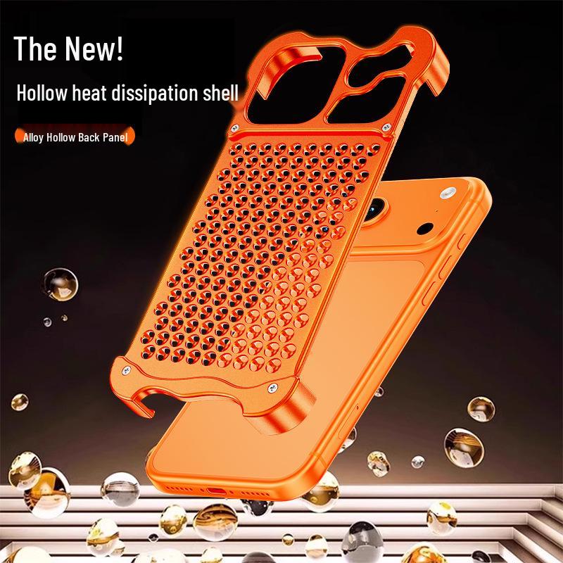 iPhone 17 Pro Max Aluminum Alloy Heat Dissipation Case with Metal Frame (Apple 16 Protection)
