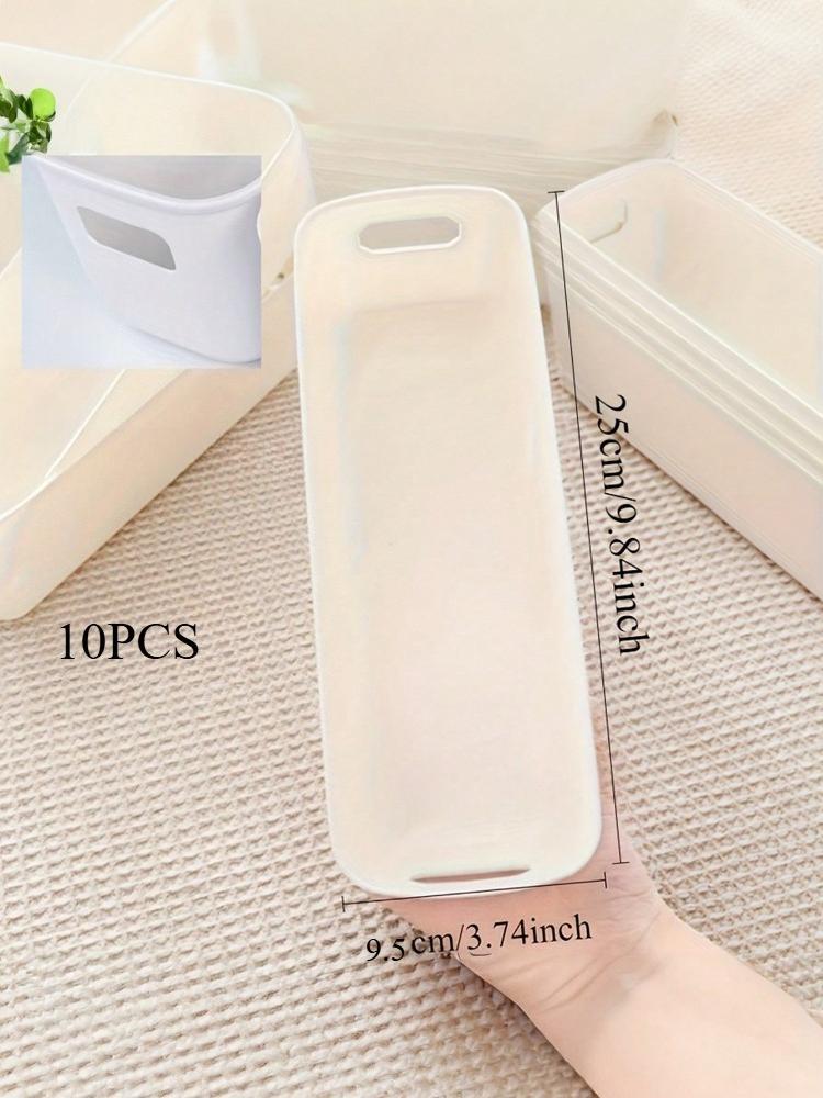 

1 Set 10 Plastic Storage Boxes, Multi Functional Underwear and Sock Organizer Box, Home Kitchen Wardrobe Organization