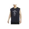 Nike Vestă Sport Casual Fără Mâneci cu Gât Rotund și Imprimeu cu Litere Bărbați Topuri Negru HJ3688-010