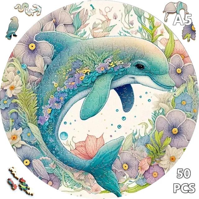 150pcs Big Size Animals Wooden Puzzle for Adults Fingers Toys Wood Jigsaw Kids Gifts Educational Family Games Home Decoration