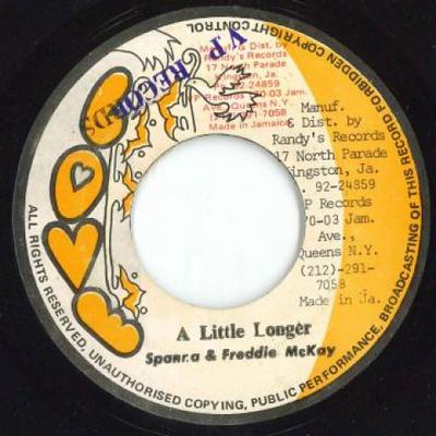 7inch Record SPANNA, FREDDIE MCKAY - A Little Longer / Longer Version None Love 1977 Jamaica Reggae, Ska & Dub Used