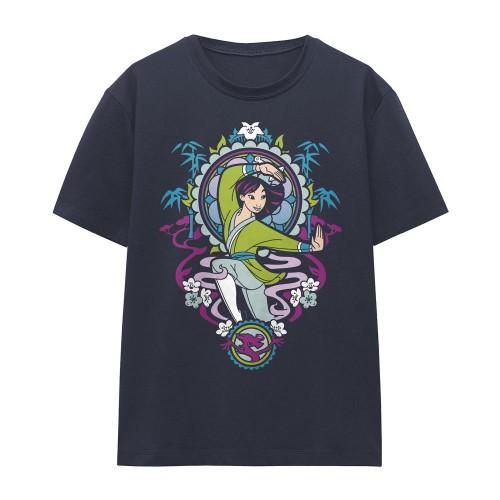 Mulan Womens/Ladies Stained Glass T-Shirt