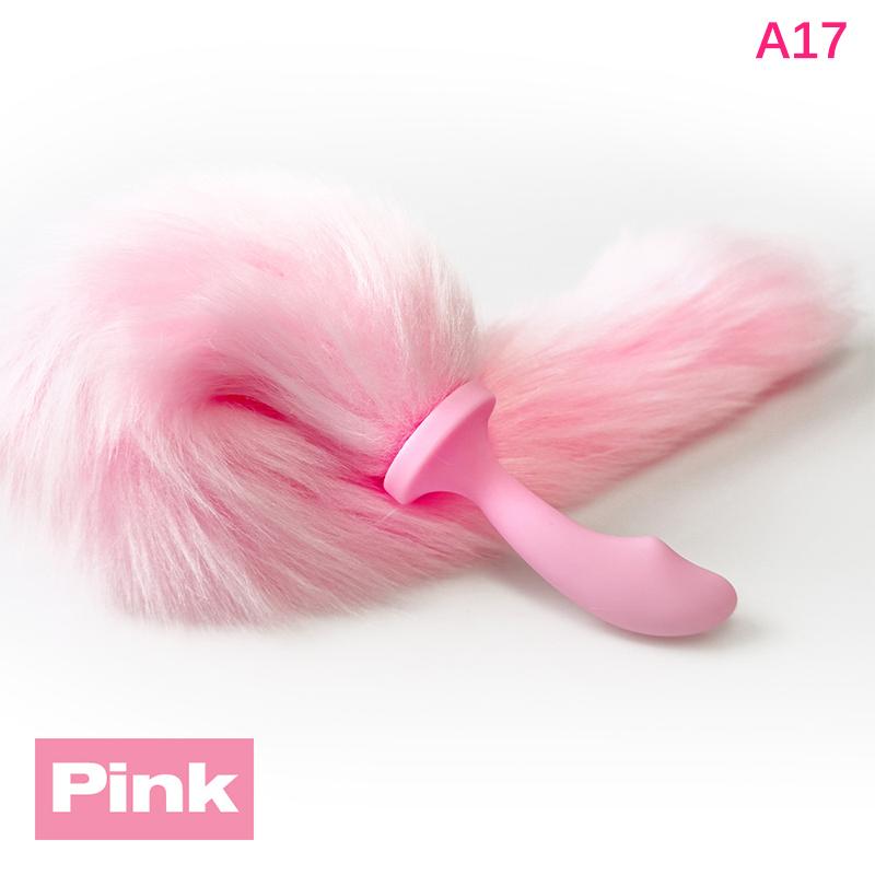 1Pc Sexy Fox Anal Plug Tail Silicone Butt Plug Dildos for Women Men Long Tail Cosplay Adult Sex Toy Game