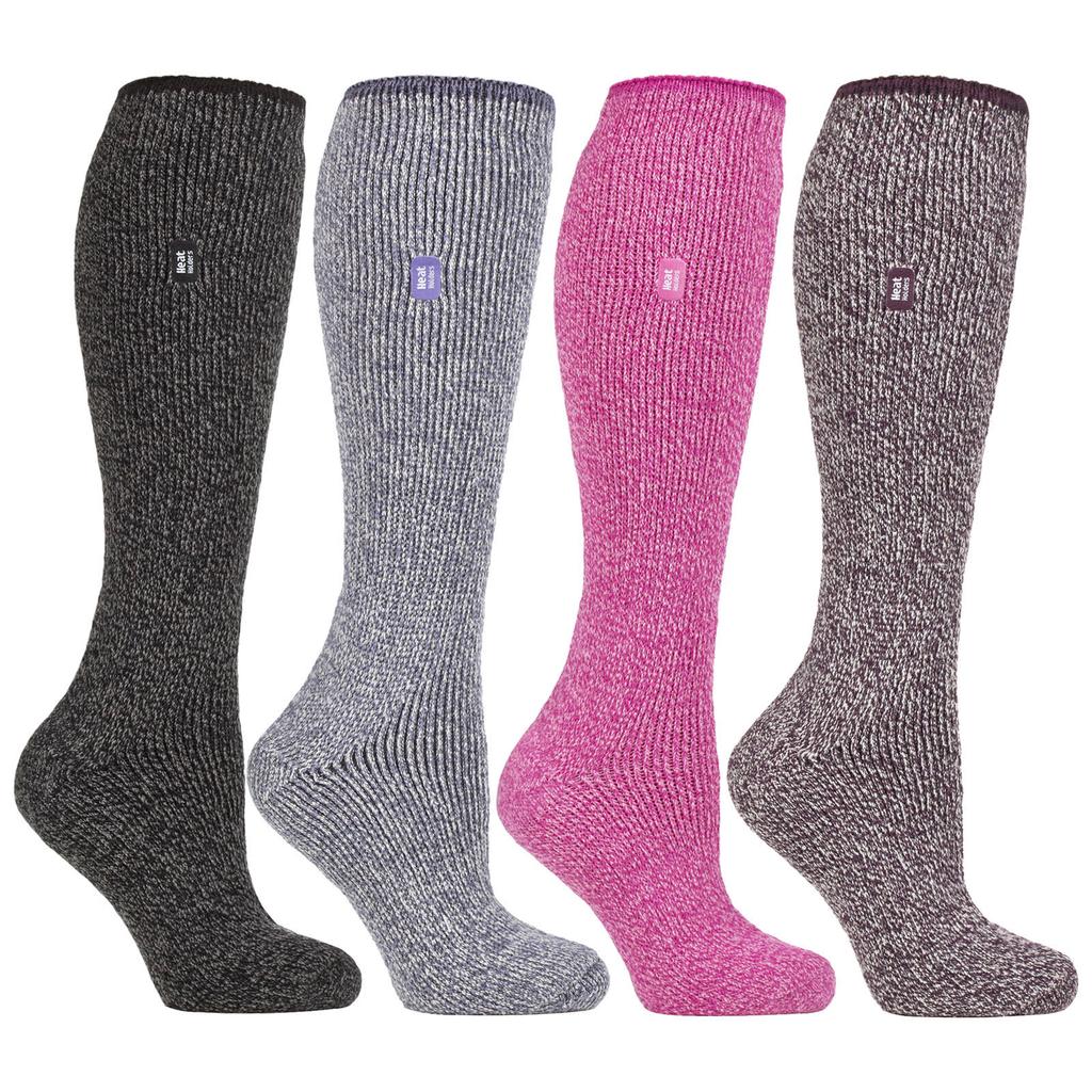 Heat Holders - Chausettes Longues en Laine Mérinos Femme Thermiques pour Hiver