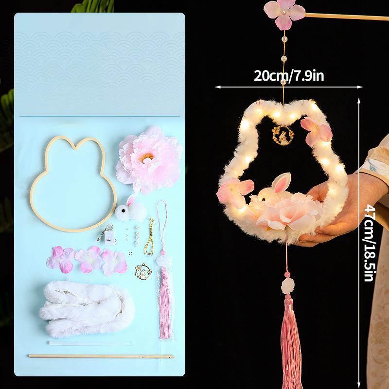 Chinese Paper Lantern Mid- Autumn Festival Lanterns Japanese Lantern Wedding Accessorie Autumn Decor DIY Material Pack