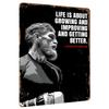 Conor McGregor Inspirierendes Zitat Metall Wandkunst Motivierende Fitnessstudio Dekoration für Zuhause Büro