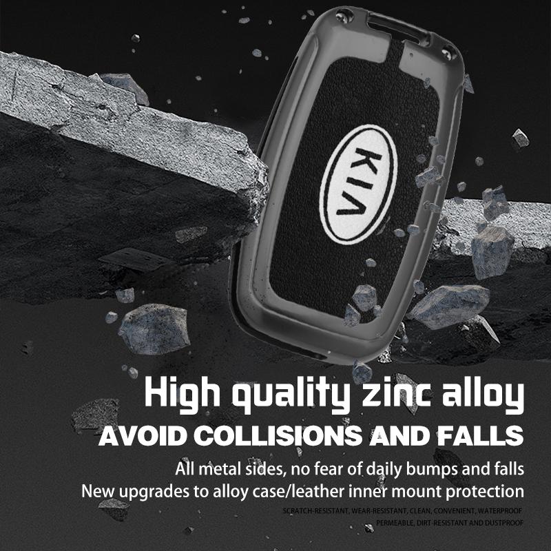 2026 Hot Car Sticker Zinc Alloy Car Key Case Cover Shell For Kia Rio 3 K2 Ceed Cerato K3 Sportage 4 Picanto K5 Optima Sorento Fo