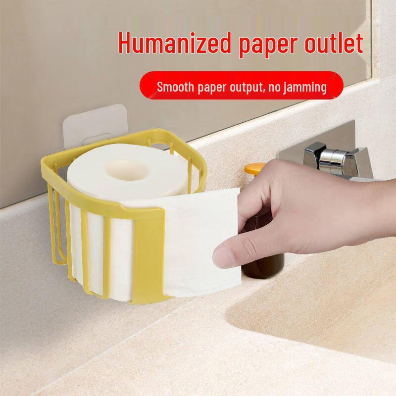 LIEI No-Drill Multifunctional Toilet Paper Holder